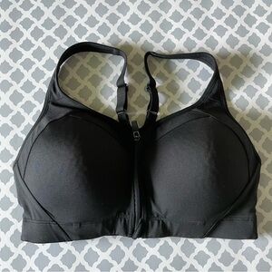 Champion Black Sports Bra with Racerback Design